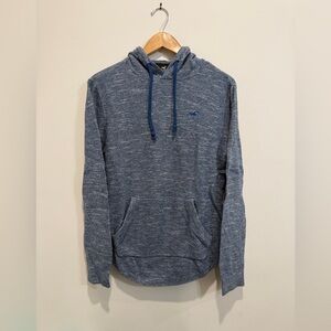 Hollister Knit Hoodie Sweatshirt Men's Blue Size Medium